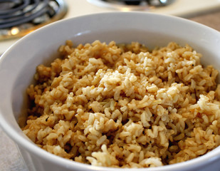 Cooked wholegrain brown rice