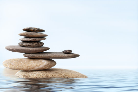 balance in blue