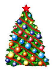Christmas Tree Illustration