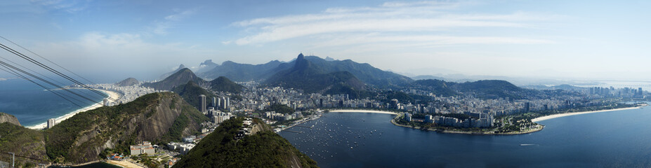 Panoramic viewed of Rio de Janeiro . Brazil