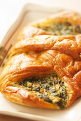 Spinach croissant