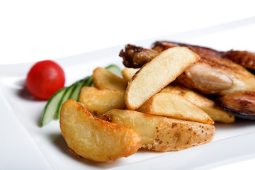 potato and chicken