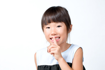 内緒話の女の子