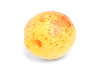 Apricot isolated on white background