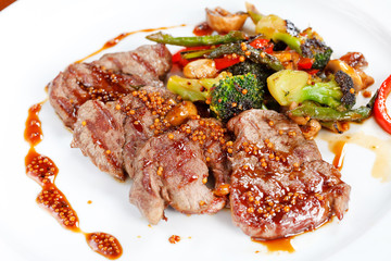 meat with vegetables