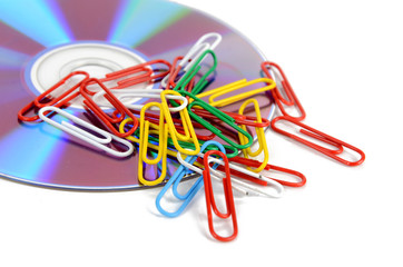 Paper clips and DVD