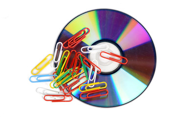 Paper clips and DVD