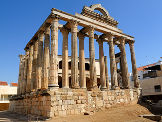 Obraz premium Temple of Diana, Merida, Spain