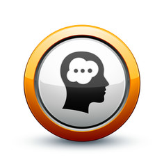 Naklejka premium icône tête idée