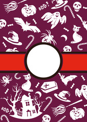 Fototapeta premium Halloween vector frame