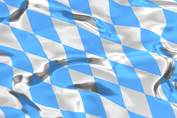 waving Flag close up 3d render