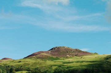 Hilltop with copy space