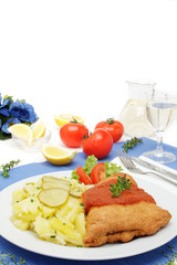 Backfisch Orly mit Kartoffelsalat