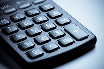 Fototapeta premium Calculator keyboard close-up.