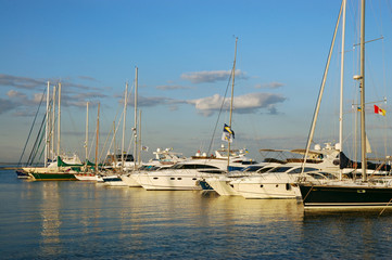 Obraz premium sea yachts