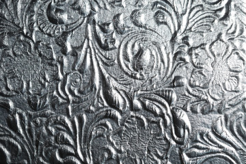 Metal with floral pattern