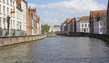 Naklejka premium Canal in Bruges, Belgium