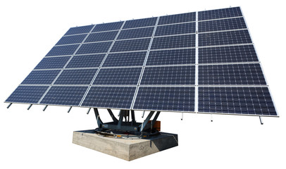 Solar panel isolated on white