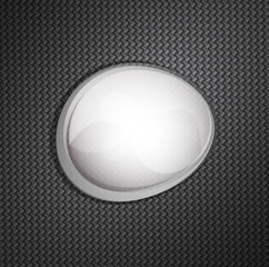 Vector abstract glossy shape on black