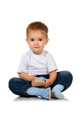 boy with sandals