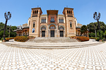 Obraz premium Mudejar Pavillon am Plaza de America, Sevilla, Spanien