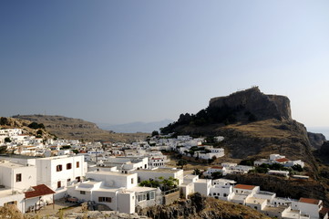Fototapeta na wymiar Lindos na greckiej wyspie Rodos