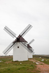 Fototapeta na wymiar Molinos de viento en Mota del Cuervo