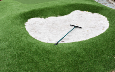 golf sand bunkers
