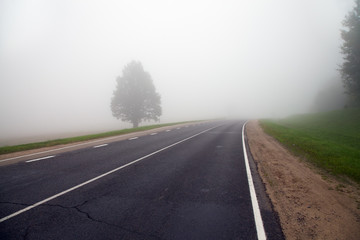 Road to a fog