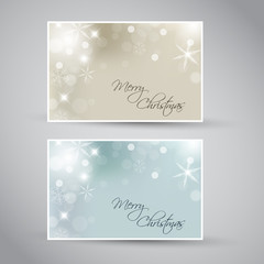 Set of vector christmas / New Year banners
