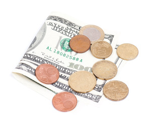 Coins over bills