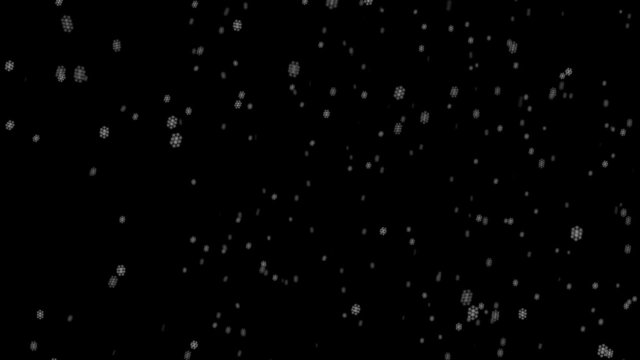 Snowflakes background - perfect loop in HD resolution