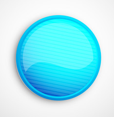 Blue vector abstract glossy button