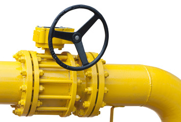 part of pipe with valve