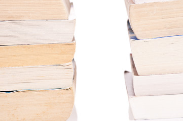 Two stacks of books