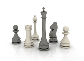 3d chess background