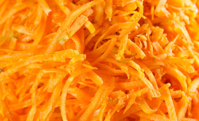 background of grated carrots