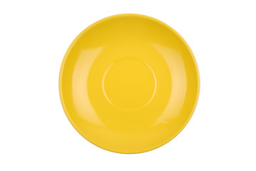 The round color dish isolated