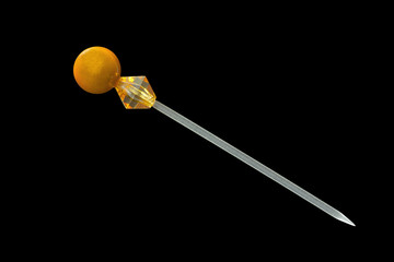 Single Orange Cocktail Toothpick