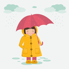 girl with umbrella