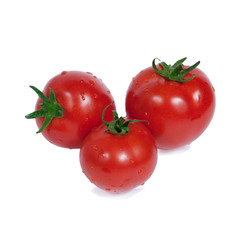 Three red tomatoes