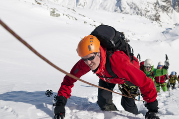 steiler Aufstieg zum Gipfel