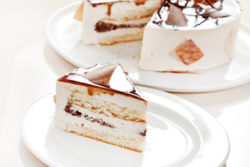 cake with chocolate