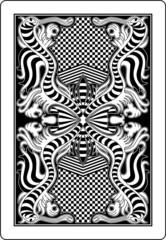 playing card back side 62x90 mm