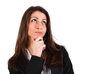 Thoughtful businesswoman