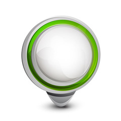 Abstract glass button