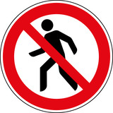 "Verbotsschild Kein Durchgang Zutritt verboten Zeichen ...