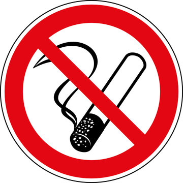 Verbotsschild Rauchen verboten Zeichen Symbol Schild