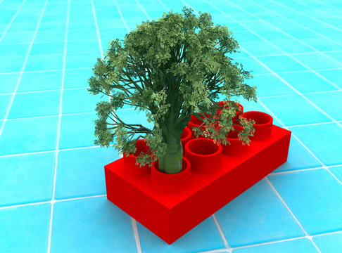 Tree in a cube