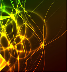 Vector abstract glowing background